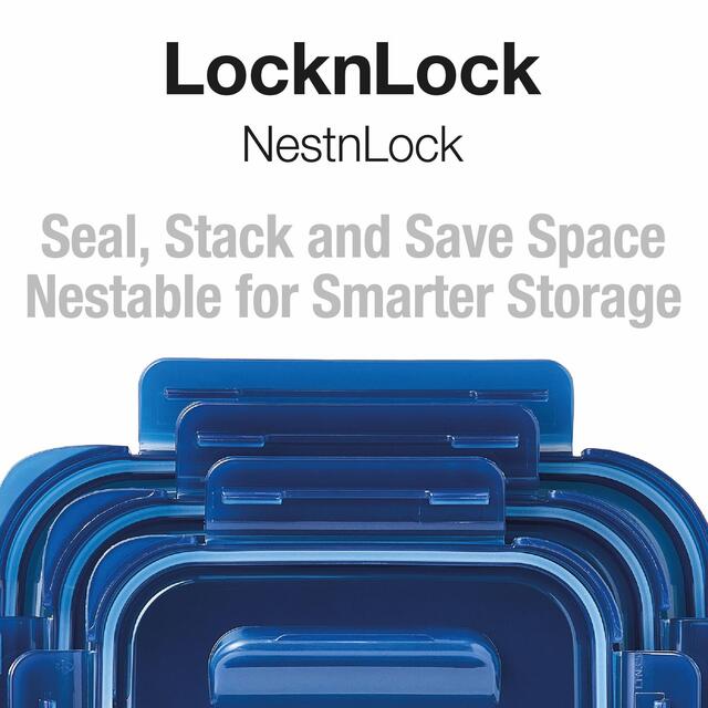 LocknLock NestnLock Blue Container Set, 3pc thumbnail 7