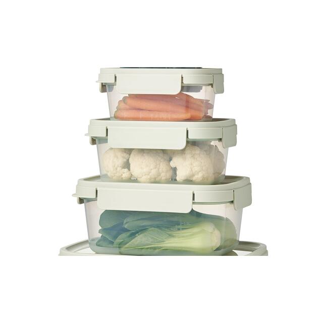 LocknLock NestnLock Sage Green Container Set, 3pc thumbnail 2