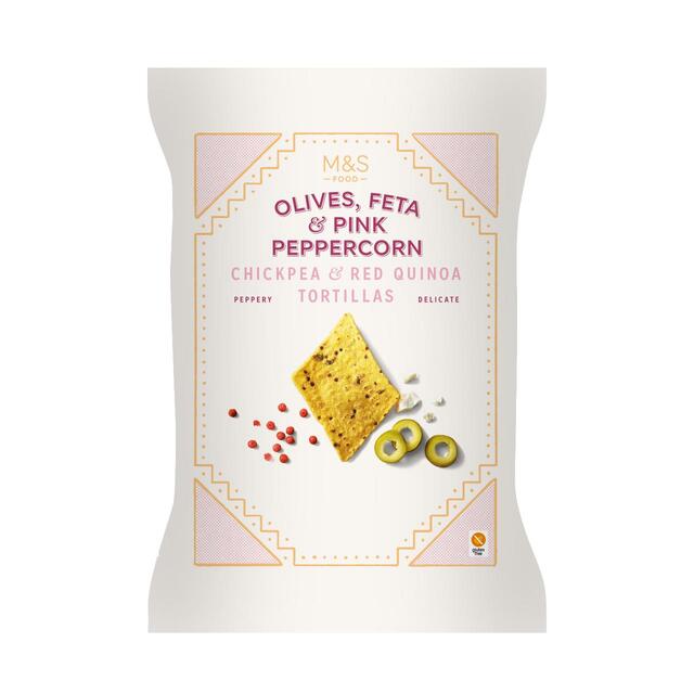 M&S Olives, Feta and Pink Peppercorn Tortillas