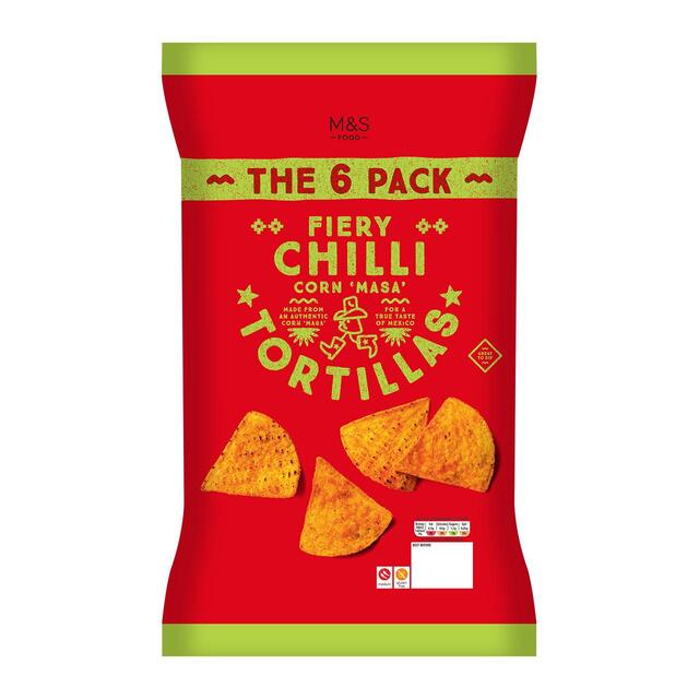 M&S Fiery Chilli Tortilla Chips Multipack thumbnail 2