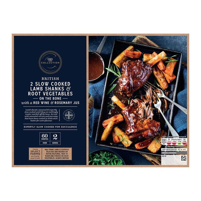 M&S Collection 2 Slow Cooked Lamb Shanks & Root Vegetables thumbnail 2
