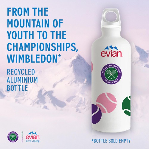 Evian Wimbledon Refillable Bottle thumbnail 3