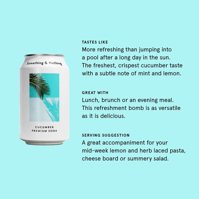 Something & Nothing Cucumber Premium Soda thumbnail 4