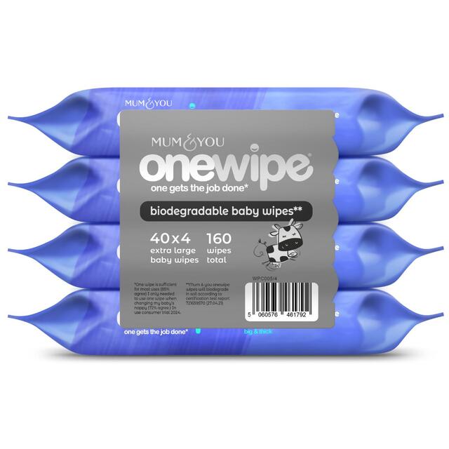 Mum & You OneWipe XL Wet wipe 4 Pack