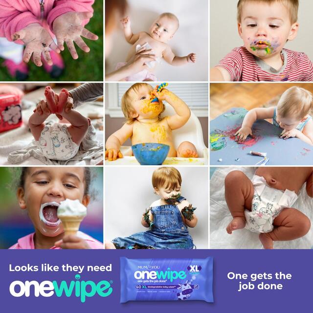 Mum & You OneWipe XL Wet wipe 4 Pack thumbnail 6