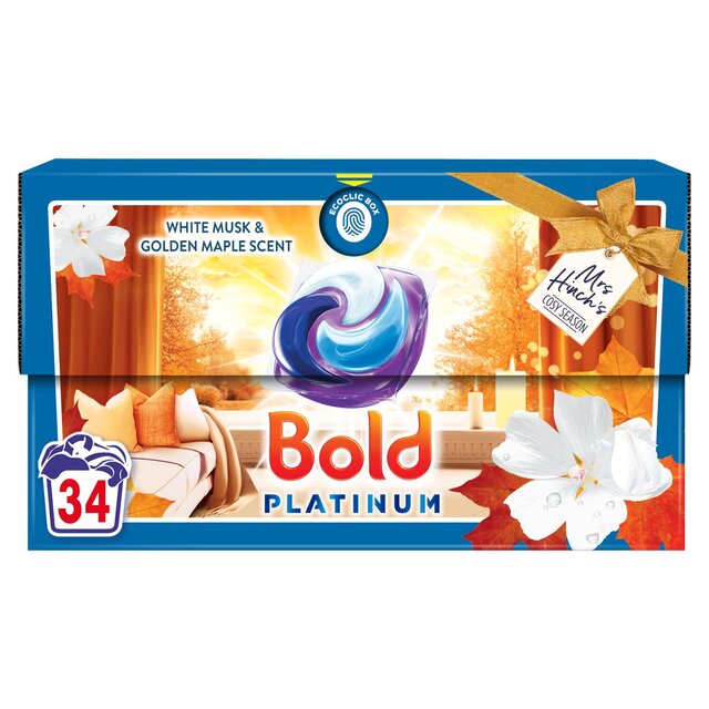 Bold 2 In 1 Platinum Mrs Hinch Cosy Season Washing Capsules