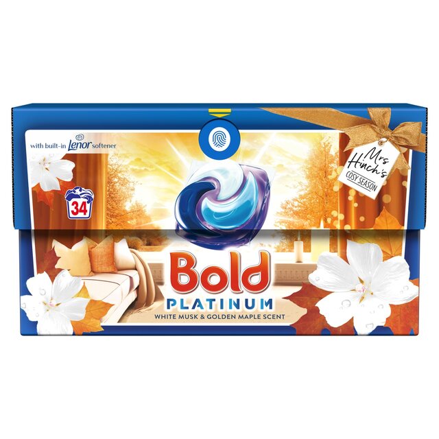 Bold 2 In 1 Platinum Mrs Hinch Cosy Season Washing Capsules thumbnail 2