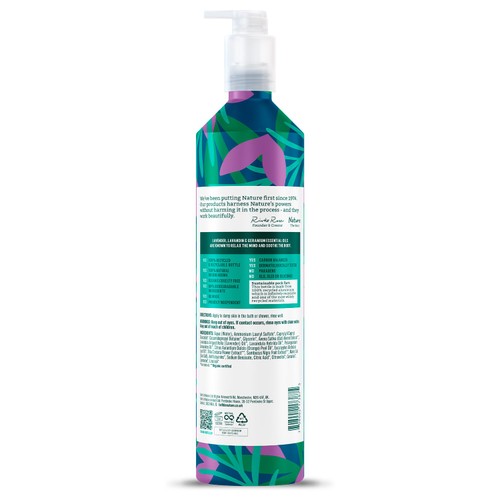 Faith In Nature Lavender & Geranium Body Wash 500ml in Aluminium Bottle thumbnail 2