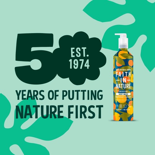 Faith In Nature Grapefruit & Orange Body Wash 500ml in Aluminium Bottle thumbnail 8