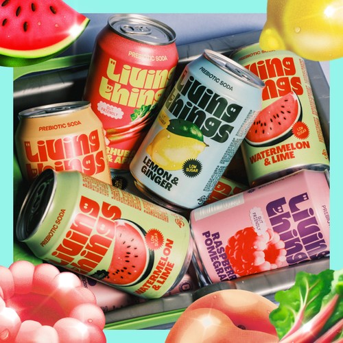Living Things Lemon & Ginger Biotic Soda thumbnail 5