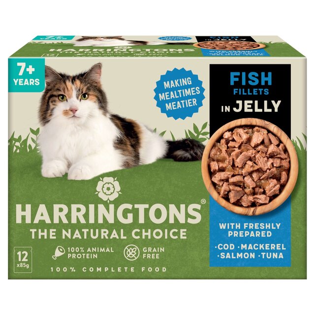 Harringtons Wet Cat Food Senior Fish in Jelly