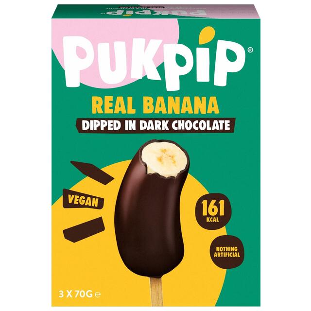 Pukpip Real Banana Dipped in Dark Chocolate