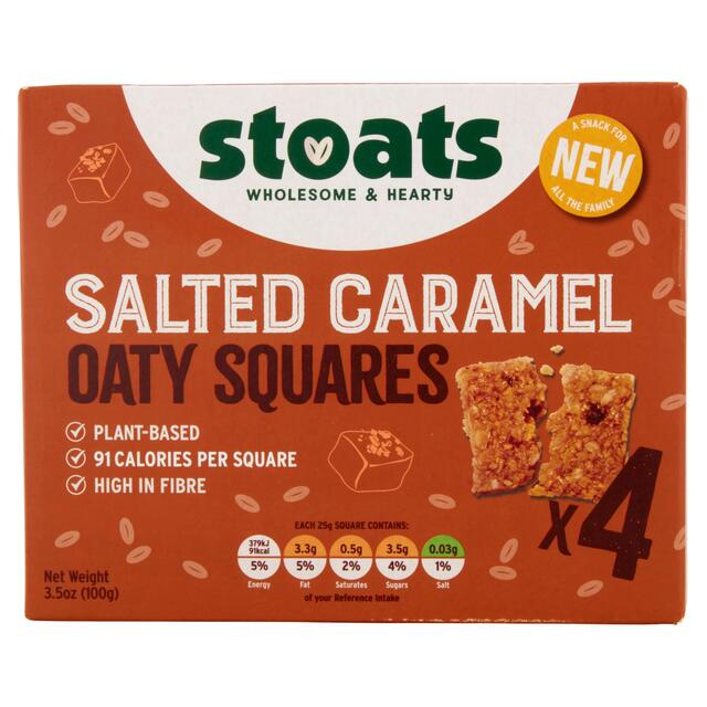 Stoats Salted Caramel Oaty Squares