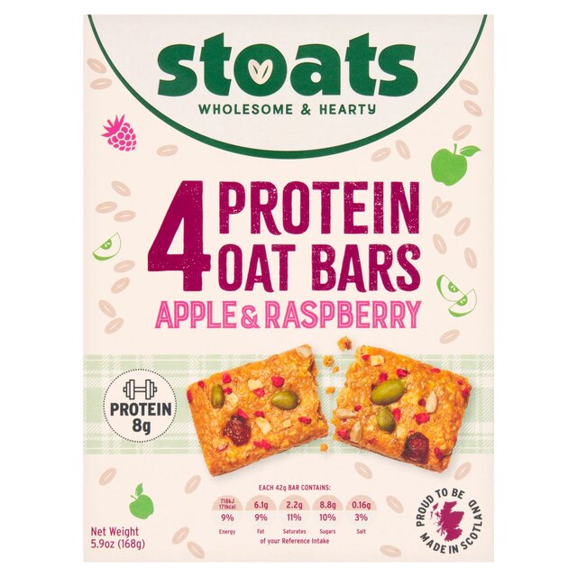 Stoats Apple & Raspberry Protein Oat Bar