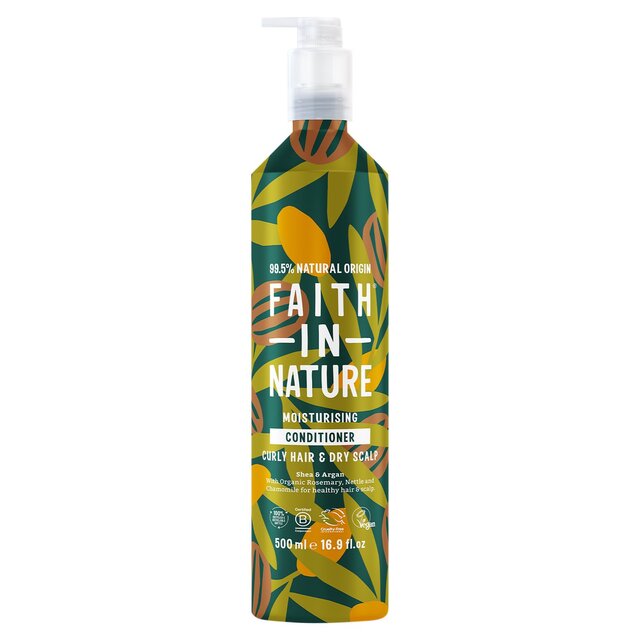 Faith In Nature Shea & Argan Conditioner 500ml in Aluminium Bottle