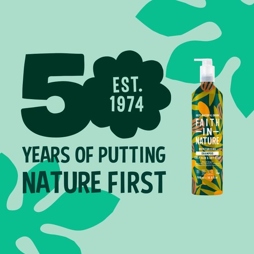 Faith In Nature Shea & Argan Shampoo 500ml in Aluminium Bottle thumbnail 6