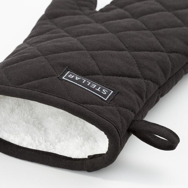 Stellar Textiles Oven Glove, Black thumbnail 2