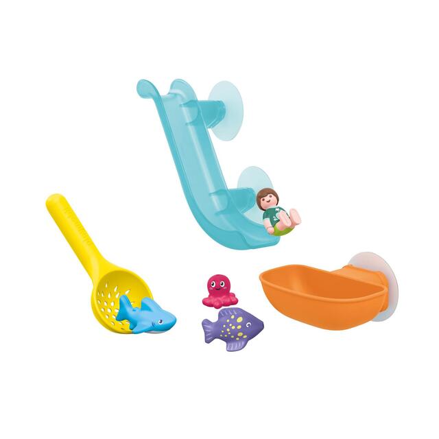 Playmobil 71689 JUNIOR AQUA - Water Slide with Sea Animals thumbnail 2