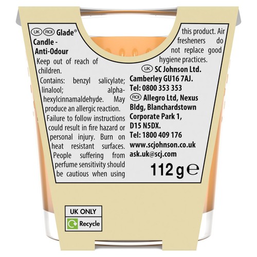Glade Candle, Small Scented Candle, Anti-Odour thumbnail 3