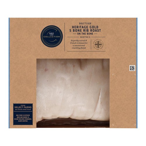 M&S Collection British Heritage Gold 5 Bone Rib Roast