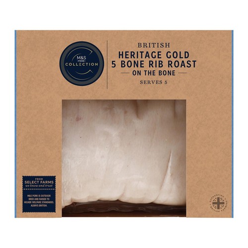 M&S Collection British Heritage Gold 5 Bone Rib Roast thumbnail 2