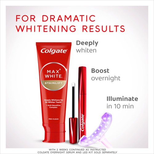 Colgate Max White Stainlift Teeth Whitening Toothpaste thumbnail 4