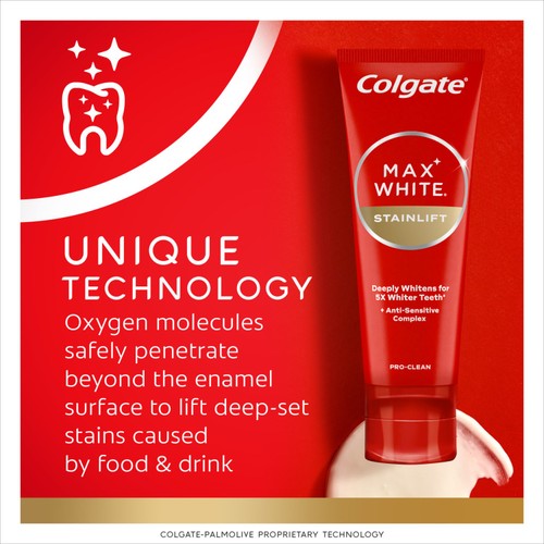 Colgate Max White Stainlift Teeth Whitening Toothpaste thumbnail 5
