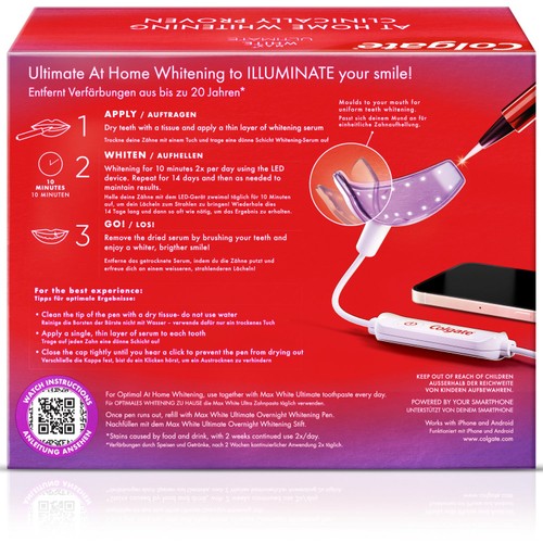 Colgate Max White Ultimate At Home LED Teeth Whitening Kit thumbnail 3