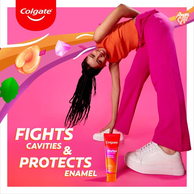 Colgate Max Fresh Fruit Fusions Peaches & Cream Toothpaste thumbnail 3