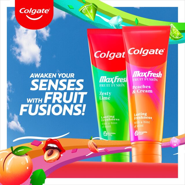 Colgate Max Fresh Fruit Fusions Peaches & Cream Toothpaste thumbnail 4