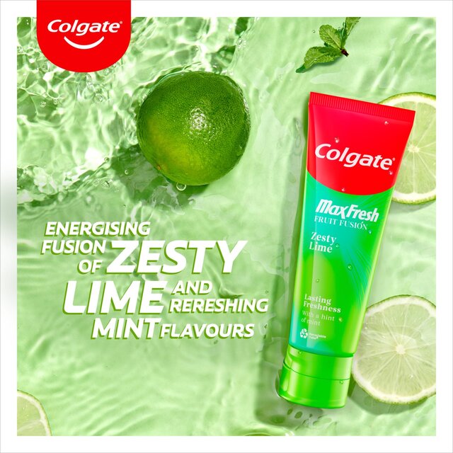 Colgate Max Fresh Fruit Fusions Zesty Lime Toothpaste thumbnail 2