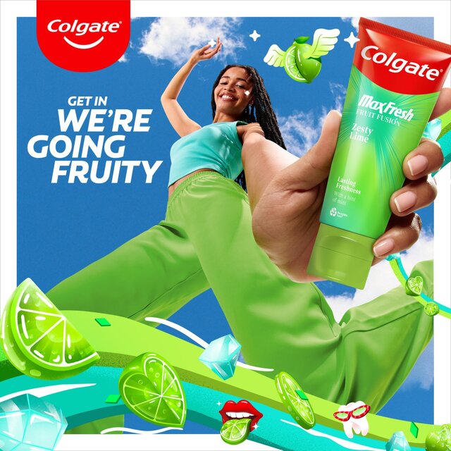 Colgate Max Fresh Fruit Fusions Zesty Lime Toothpaste thumbnail 7