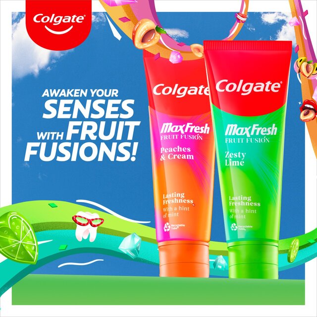 Colgate Max Fresh Fruit Fusions Zesty Lime Toothpaste thumbnail 8
