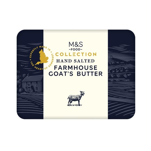 M&S Collection Hand Salted Farmhouse Goat's Butter