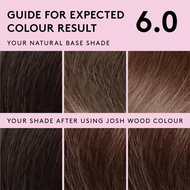 Josh Wood Colour Permanent Hair Colour Kit Shade 6.0 (Light Brown) thumbnail 3
