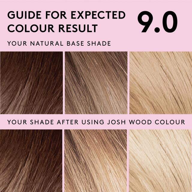 Josh Wood Colour Permanent Hair Colour Kit Shade 9.0 (Blonde) thumbnail 3