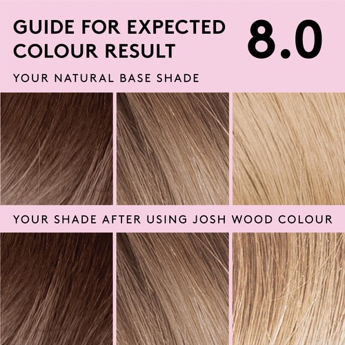Josh Wood Colour Permanent Hair Colour Kit Shade 8.0 (Dark Blonde) thumbnail 3