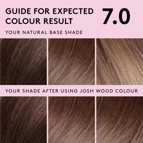 Josh Wood Colour Permanent Hair Colour Kit Shade 7.0 (Lightest Brown) thumbnail 3