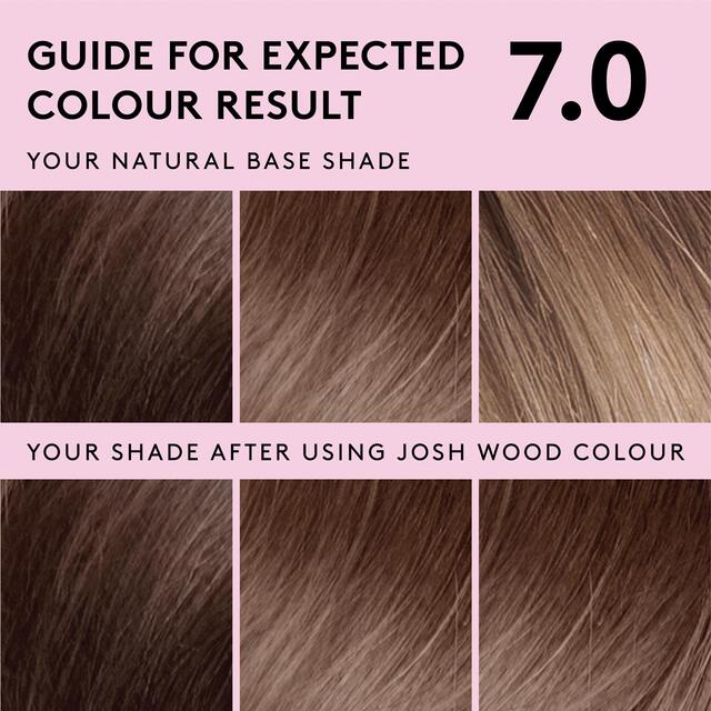 Josh Wood Colour Permanent Hair Colour Kit Shade 7.0 (Lightest Brown) thumbnail 3