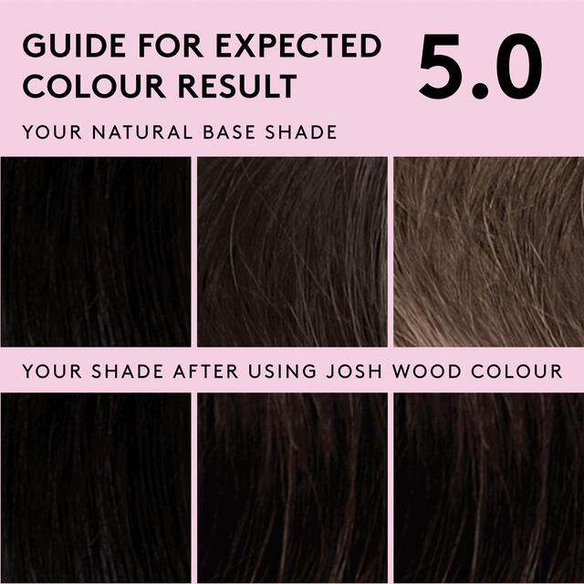 Josh Wood Colour Permanent Hair Colour Kit Shade 5.0 (Dark Brown) thumbnail 3