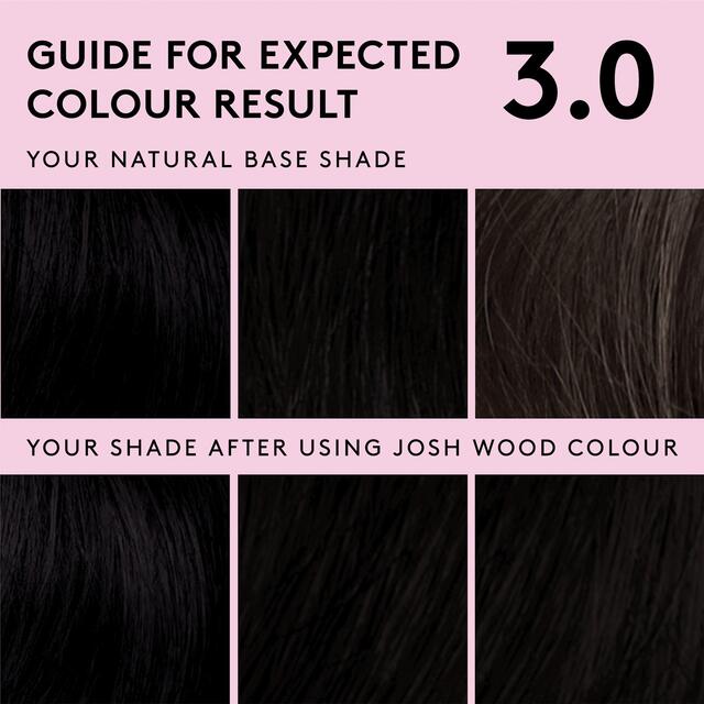 Josh Wood Colour Permanent Hair Colour Kit 3.0 (Natural Black) thumbnail 2