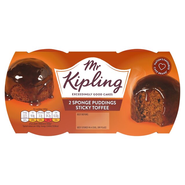 Mr Kipling Sticky Toffee Sponge Puddings thumbnail 2