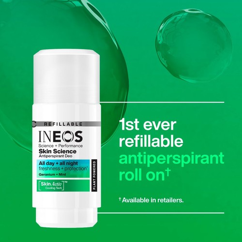 INEOS Skin Science Antiperspirant Deodorant Roll On Geranium & Mint thumbnail 6