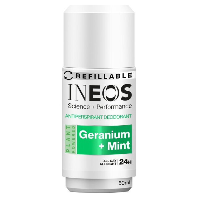 INEOS Skin Science Antiperspirant Deodorant Roll On Geranium & Mint