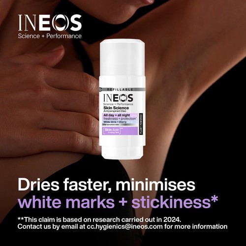 INEOS Skin Science Antiperspirant Deodorant Roll On White Orris & Cherry thumbnail 10