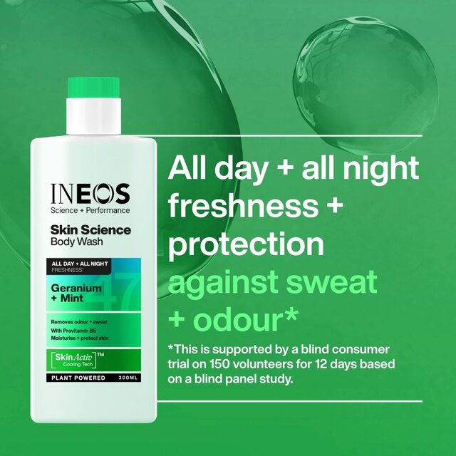 INEOS Skin Science Geranium & Mint Body Wash thumbnail 5