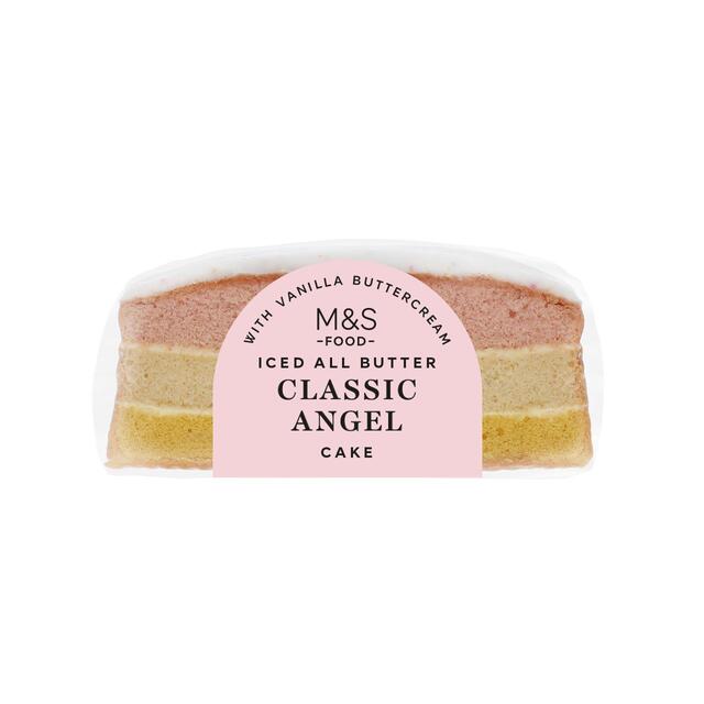 M&S Iced All Butter Classic Angel Cake