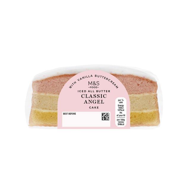 M&S Iced All Butter Classic Angel Cake thumbnail 2