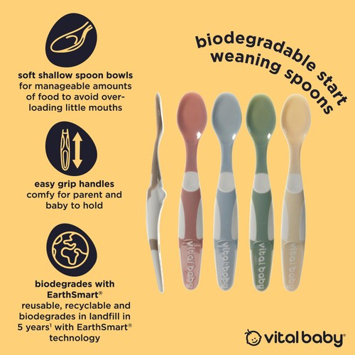 Vital Baby Nourish Start Weaning Spoons 5pk - natural thumbnail 3