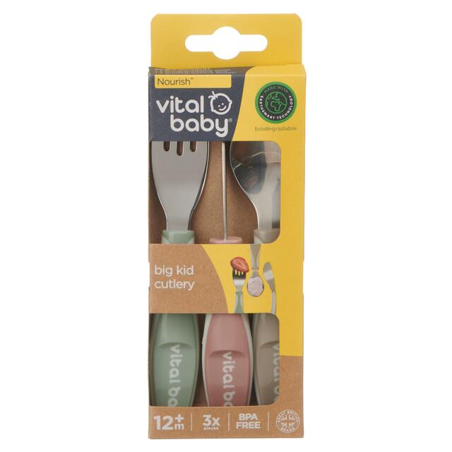 Vital Baby Nourish Big Kid Cutlery 3pk - natural thumbnail 2